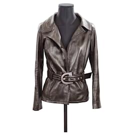 Jitrois Lederjacke Braun