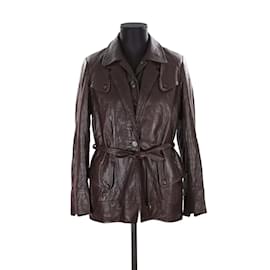 Kenzo-Leather jacket-Brown