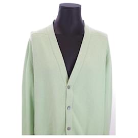 Hermès-cashmere cardi-Green