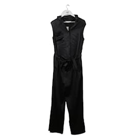 Yves Saint Laurent-Silk jumpsuit-Black