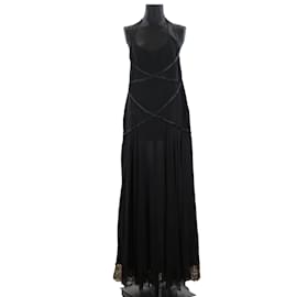 Valentino-Robe en soie-Noir