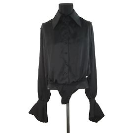 Thierry Mugler Hemd Schwarz