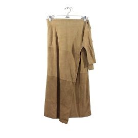 Loewe Wildlederrock Khaki