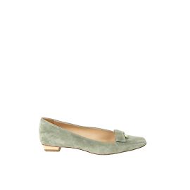 Roger Vivier Suede ballet flats Khaki