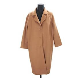 Le Mont Saint Michel Manteau en laine Camel
