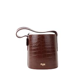 Autre Marque-Leather Handbag-Brown