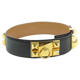 Hermès Medor-Ledergürtel Schwarz