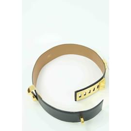 Hermès-Medor leather belt-Black