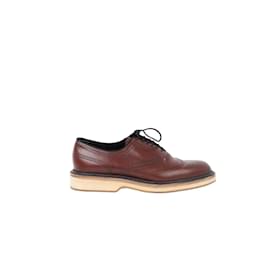 JM Weston-Chaussures à lacets en cuir-Marron