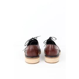 JM Weston-Chaussures à lacets en cuir-Marron