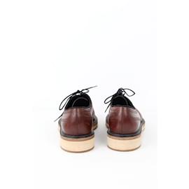 JM Weston-leather lace-ups-Brown