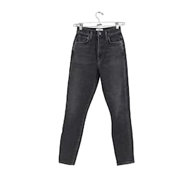 Autre Marque-Gerade Jeans aus Baumwolle-Schwarz