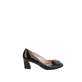 Prada-patent leather heels-Black