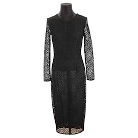 Heimstone-Dress with lace-Black