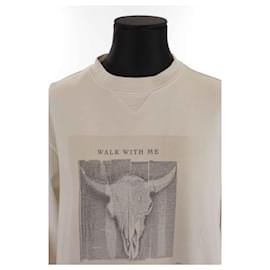 Anine Bing-Sweatshirt en coton-Blanc
