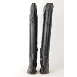 Sergio Rossi-Leather boots-Black