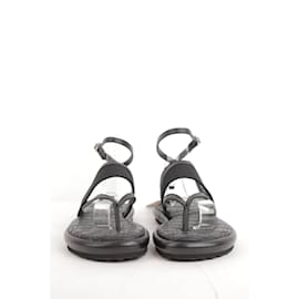 Pierre Hardy-Leather sandals-Black