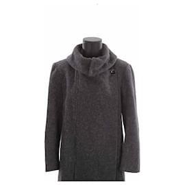Lemaire-Manteau en laine-Noir