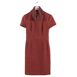 Dolce & Gabbana-Robe en laine-Rouge