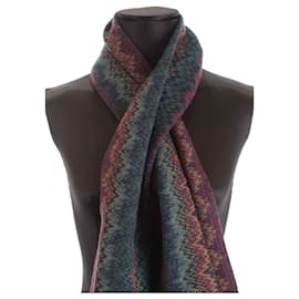 Missoni-wool scarf-Blue