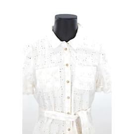 SéZane-vestido de algodón-Blanco