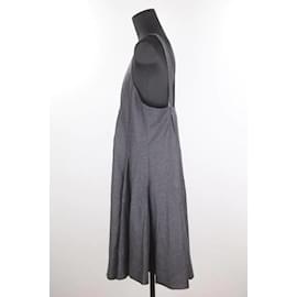 Saint Laurent-Vestido de lã-Cinza antracite
