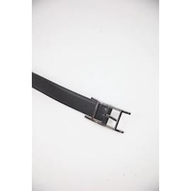 Hermès-Quentin leather belt-Black