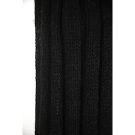 Lanvin-sciarpa di lana-Nero
