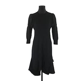 Louis Vuitton-Vestido de lana-Negro