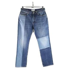 Givenchy Weite Baumwolljeans Blau
