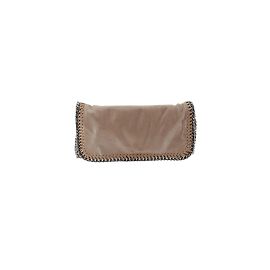 Stella Mc Cartney Clutch aus Wildleder Beige