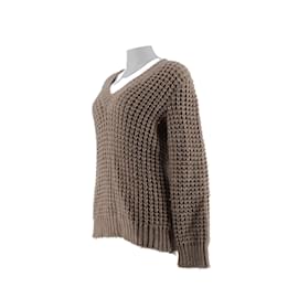 Louis Vuitton-Blusa de lã-Bege
