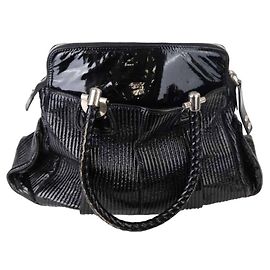 Chloé Borsa in pelle verniciata Nero