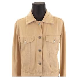 Maison Martin Margiela-Chaqueta de algodón-Beige