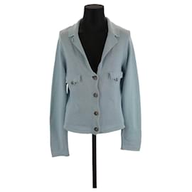 Dries Van Noten-Crew Baumwolljacke-Blau