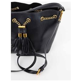 Essentiel Antwerp-Leather shoulder bag-Black