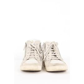 Chanel-Leather sneakers-White