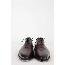 Berluti-Chaussures à lacets en cuir-Marron