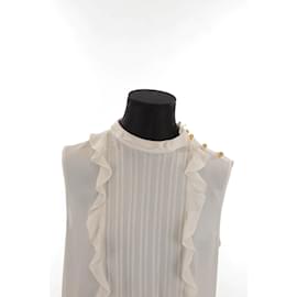 Miu Miu-Wrap blouse-White