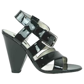 Dolce & Gabbana-Zapatos sandalias de cuero.-Negro