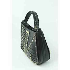 Burberry-Leather Handbag-Black