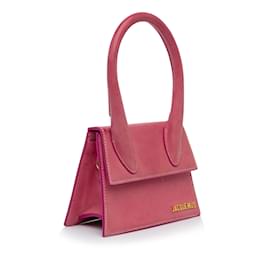 Jacquemus-Pink Jacquemus Le Chquito Moyen Satchel-Pink