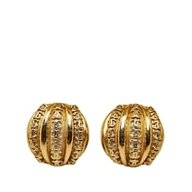 Chanel-Brincos Chanel CC em ouro-Dourado
