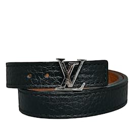 Louis Vuitton-Black Louis Vuitton Initiales Bracelet-Black