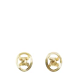 Chanel-Brincos Chanel CC em ouro-Dourado