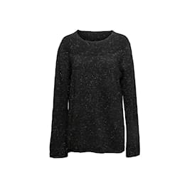 Autre Marque-Black Comme Des Garcons Homme Plus Fall/Winter 2014 Wool-Blend Sweater Size US M-Black