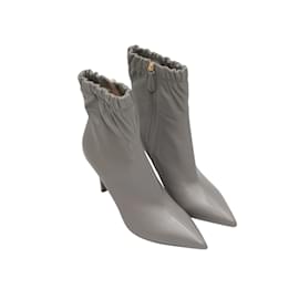 Gianvito Rossi-Bottines à bout pointu Gianvito Rossi Alina grises Taille 39-Gris