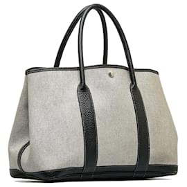 Hermès-Gray Hermes Garden Party PM Tote Bag-Other