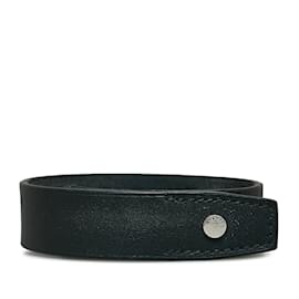 Hermès-Bracelet en cuir Hermès noir-Noir