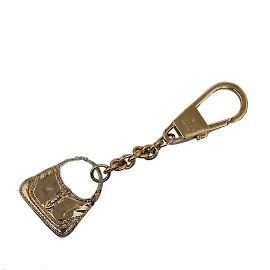 Gold Gucci Jackie Bag Charm Key Chain Golden